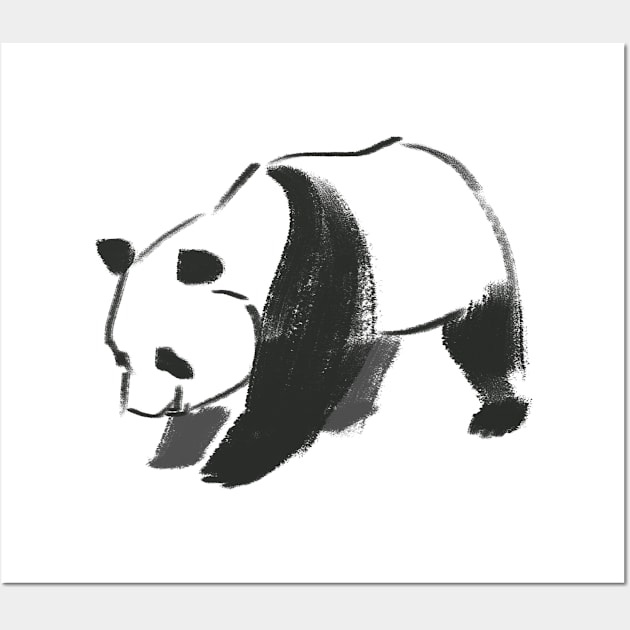 Panda Bear Wall Art by CANVAZSHOP